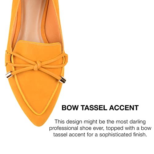 Image of Journee Womens Muriel Narrow Width Slip On Pointed Toe Loafer Flats