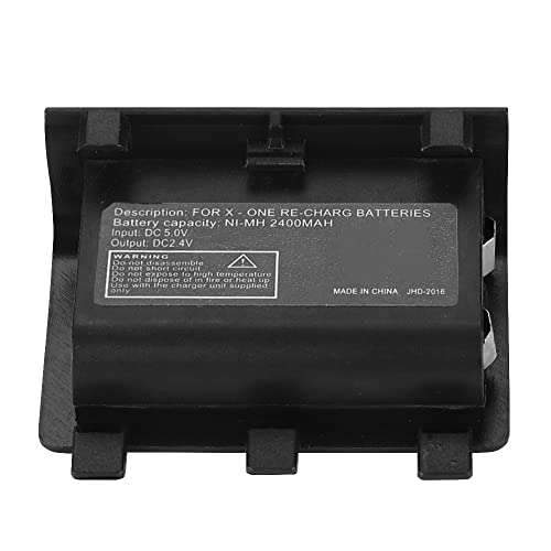 FOLOSAFENAR Batería de Mango Recargable, Diseño Ergonómico Batería Recargable 2400MAH Paquete de Batería de Mango Material ABS para Controlador de Juego Xbox One Cover