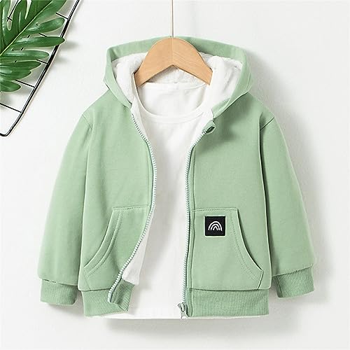 Toddler Kids Outwear Long Sleeve Sweatshirt Zipper Jacket Coat for Girls Or Boys Fall Winter Hooded Jacket2