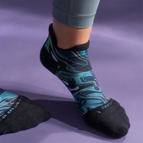 Image of Feetures Elite Light Cushion No Show Tab Sock Wave