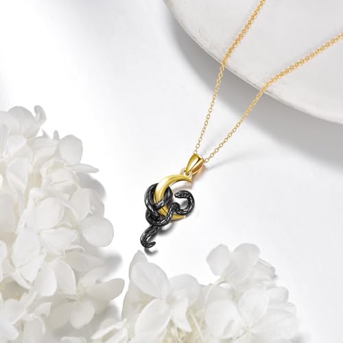 Collar de serpiente hipoalergénico en plata 925 para mujer 5