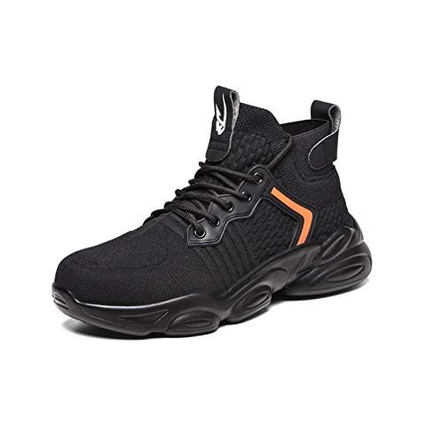Legou Unisex PRO Safety Work Steel Toe High Top Sneaker Lightweight Breathable Industrial Shoes Black 45/US 11 Cover