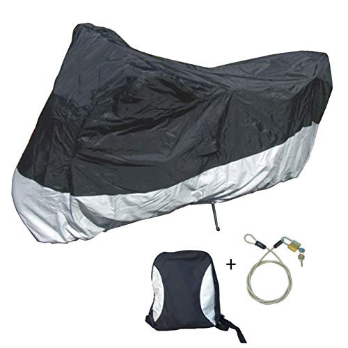 Formosa Covers Heavy Duty Motorcycle Cover (L) With Cable & Lock. Fits Up To 84" Length Sport Bike, Dirt Bike, Small Cruiser. #TOP21