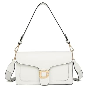 MYHOZEE Shoulder Bags for Women, Crossobody Purse Vegan Leather Handbags With Two Detachable Shoulder Straps