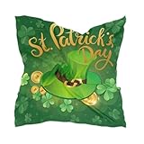 Gravopti Green Hat St. Patrick's Day Square Satin Scarf for Women, Silk Feeling Headscarf Neck Wrap Lightweight Hair Bandana, Soft Fashion Accessory 23.6 x 23.6 in
