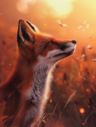 Peinture diamant 5D grand format 90x120cm avec strass cristal et canevas animaux