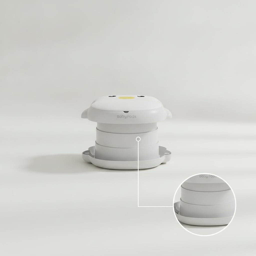 Pot pliable portable pour bébé, siège toilette pour l'apprentissage la propreté, Siège de toilette non intégré, coussin souple confortable et amovible