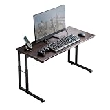 サンワダイレクト ローデスク ゲーミングデスク 幅95×奥行き45cm 高さ調整 6段階 高さ38～53cm モニターアーム対応 ケーブル通し ケーブルトレー付き ブラウン 100-DESKL020MN
