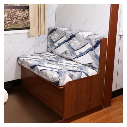 Housse coussin de chaise camping-car lot de 2 protection dînette extensible