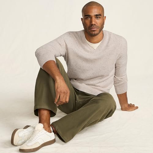 Lands' End Men's Fine Gauge Cashmere V-Neck Sweater4