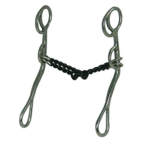 Coronet Double Twist Straight Wire Sweet Iron Curb Horse Bit, 5-Inch