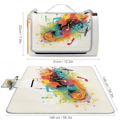 Tapis d'extérieur imperméable lavable en machine couverture pique-nique