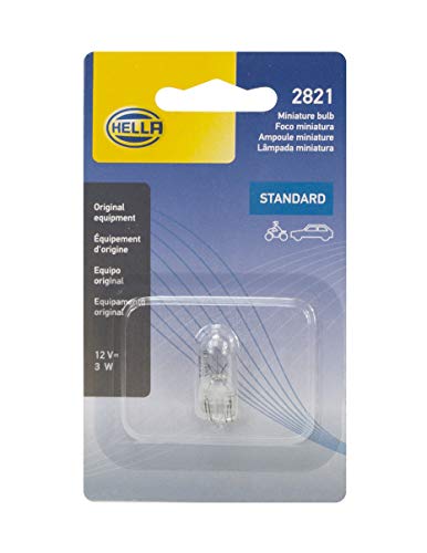 Hella 2821SB Bulb 2821 12V 3W W2.1X9.5D T3.25 E1 Sb miniatura 1