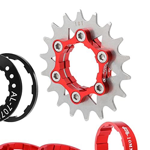 Convertidor de piñón único para bicicleta que elimina desajustes en bujes de 7-10 velocidades 3