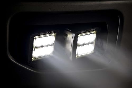 Miniatura 7 de Rough Country Kit de luces antiniebla LED SpotFlood para Ford F-150-70865 2015-2017