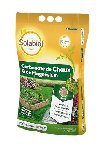 SOLABIOL Carbonate De Chaux Et De Magnésium - 10kg - Efficace - Granulé SOCHAUX10