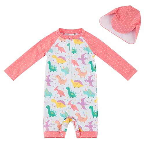 Image of UMELOK Baby Girl Swimsuit Infant UPF 50+ Bathing Suit Size Months