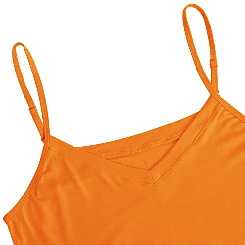 Image of AUHEGN Women's Basic Adjustable Spaghetti Strap Cami Slip Mini Dress