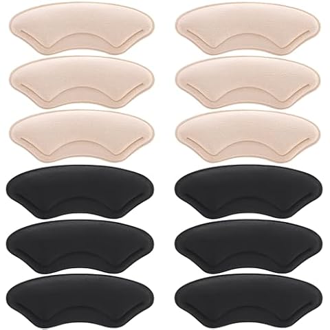 6 Pairs Heel Cushion Liners for Big Shoes Loose Shoes, Heel Protectors for Blisters Friction and Heel Pain, Anti-Slip Heel Grips to Make Shoes Fit Tighter Cover