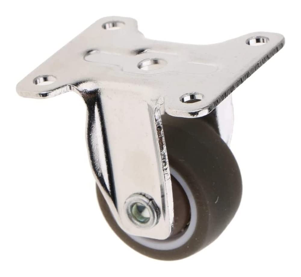Ruedas de oficina Ruedas de carro de goma para trabajo pesado Ruedas industriales Ruedas de placa fija (B 50 mm)