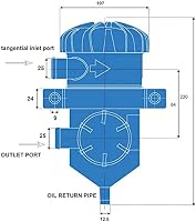 Micvtve Univerzális Olajleválasztó Tartály Szűrővel Turbós Autókhoz 4WD Járművekhez Provent 200 7