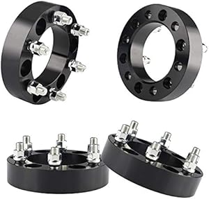 Rying 6x5.5 Wheel spacers for 1999-2022 Silverado 1500 Sierra 1500 Yukon, 1.5inch 6x139.7mm Wheel spacers 108mm Hub Bore with 14x1.5 Thread Pitch for Tahoe Avalanche Express Suburban K1500 C2500.
