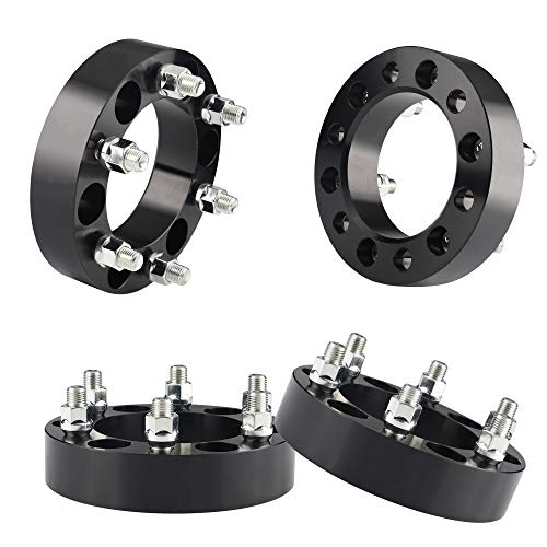 Rying 6x5.5 Wheel spacers for 1999-2022 Silverado 1500 Sierra 1500 Yukon, 1.5inch 6x139.7mm Wheel spacers 108mm Hub Bore with 14x1.5 Thread Pitch for Tahoe Avalanche Express Suburban K1500 C2500.