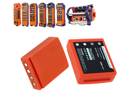 ChoyoqeR (2PCS) BA223000, BA223030, FUB6 Replacement Battery for Radiomatic Keynote, Linus 4, Micron 4, Micron 5, Micron 6, Micron 7, Patrol D, Quadrix, Vector Pro Ni-MH Orange 2000mAh/3.6V