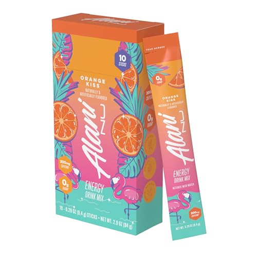 Alani Nu ORANGE KISS Energy Sticks, 10ct