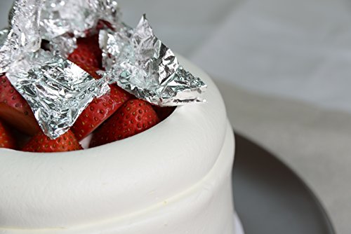 Barnabas Blattgold: Edible Silver Leaf Flakes [350Mg/Jar] - Aka Silver Leaf Sheets Edible For Cake, Genuine Silver Leaf, Edible Silver Leaf Sheets For Sweets, Silver Flakes Edible For Food #TOP4