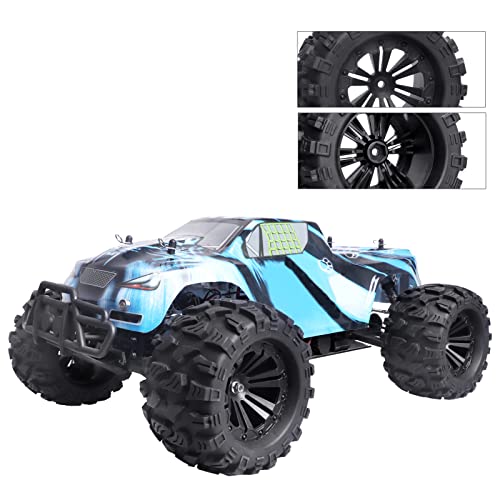 2.8'' Tires And Wheels 12Mm Hex Pre-Glued 1/10 Monster Truck Tyres Sets For 1/10 Traxxas Rustler Stampede Redcat Volcano Epx S30 Blackout Xte Off-Road Cars Models, Set Of 4 #TOP1