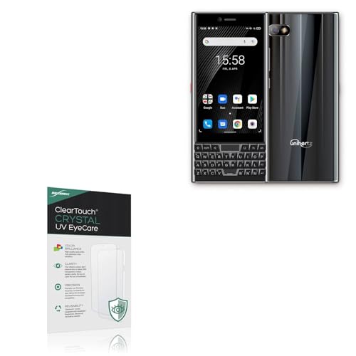 BoxWave Screen Protector Compatible With Unihertz Titan Slim - ClearTouch Crystal Anti-UV EyeCare (2-Pack), Filters out Harmful Blue Light Reduce Fatigue