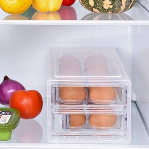 Caja de almacenamiento de huevos con doble capa para evitar roturas en el refrigerador 5