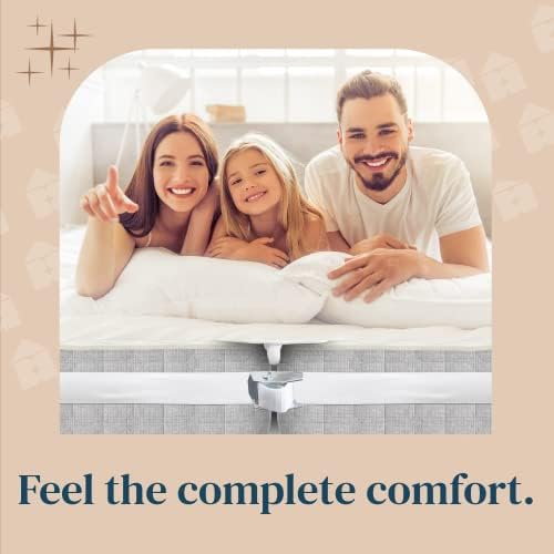 FeelAtHome 12 Inch Wide Bed Bridge Twin to King Converter Kit - Twin Bed Connector King Maker - Bed Gap Filler to Make Twin Beds Into King - Mattress Connector with Strap for Guests Stayovers