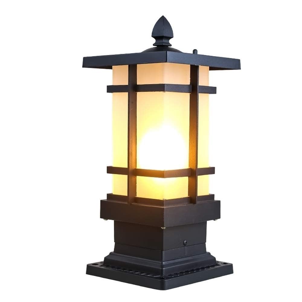 Lámpara tradicional antigua para exteriores con acabado europeo retro y estigma impermeable