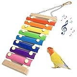 LANGLEBIGES MATERIAL: Selbst wenn Ihr Huhn das Spielzeug mit seinen Krallen oder seinem Schnabel angreift, hat dies keinen Einfluss auf die helle Farbe und den klaren Klang des Spielzeugs.