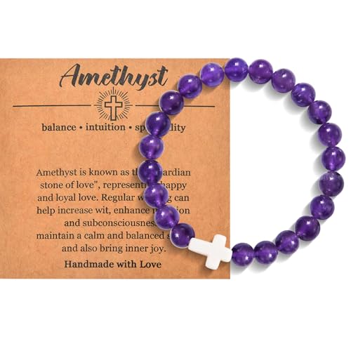Bracelet avec croix religieuse pour homme et femme – Idée cadeau de communion