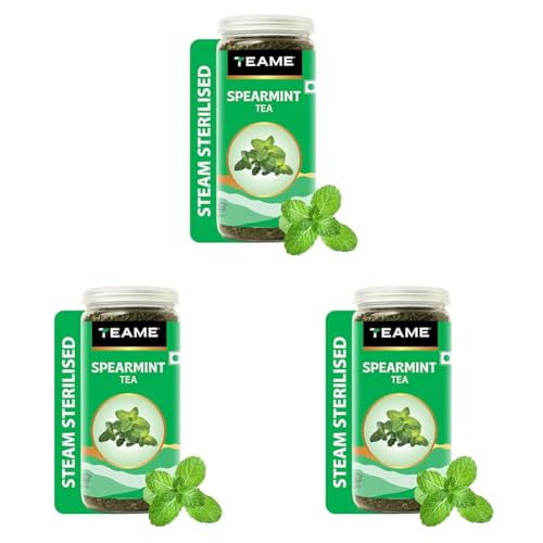 Image of TE-A-ME Spearmint Infusion - 100g (100+ Cups) | Spearmint Leaves Infusion for PCOS, PCOD & Facial Hair | Helps - Balance Hormones, Reduces Facial Hair & Acne | Supports Digestion | Herbal Tea - Dried Loose Leaf - Caffeine Free