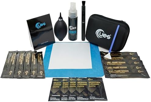 UES 21-in-1 Camera Cleaning Kit: 10 Full-Frame Sensor Cleaning Sw...