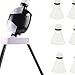 Automatic Badminton Serve Machine Badminton Launcher Robot Electric Professional Sports Game Badminton Ball Tosser for Kids Beginners Adults, with 6 Badmintons