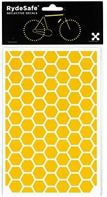 RydeSafe Reflective Decals - Hexagon Kit - Large (Yellow)