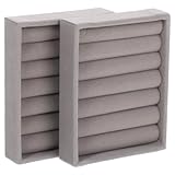 ABOOFAN Caja Organizadora De Anillos 2 Piezas Con Forro De Terciopelo Bandeja De Exhibición Compacta Y Portátil Para Joyas En Hogar Y Viajes