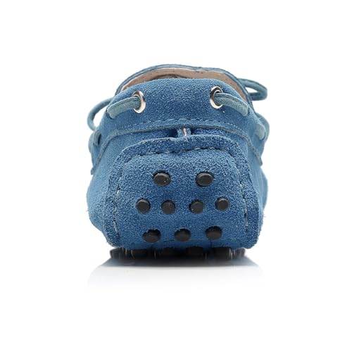 Image of ANUFER Women's Classic Suede Penny Loafers Comfort Handmade Slipper Moccasins