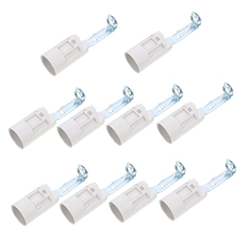 Doitool 10 Pcs E14 Bracket Lamp Holder Plastic Candle Holders Plastic Candles Led Chandelier Light Bulbs Light Base Holder Chandelier Socket Covers E14 Lamp Holder Candle Lamp Base Sockets #TOP4