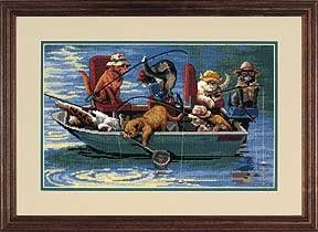 Gone Fishin Needlepoint Kit