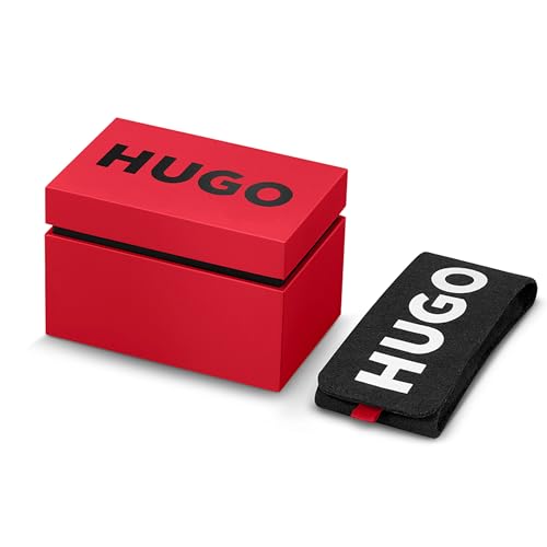 HUGO Analogue Multifunction Quartz Watch for Men #Smash Multi Collection with Silver Stainless Steel Bracelet - 1530411