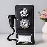  GERUOLA Retro Vintage Telefon,Antike Festnetztelefon,Europäisches Nostalgie Cable Telefon,Klassisches Schreibtisch Telefon,Modell Telefon Ornament,Für Home Cafe Bar Store Dekoration,Als Dekoration