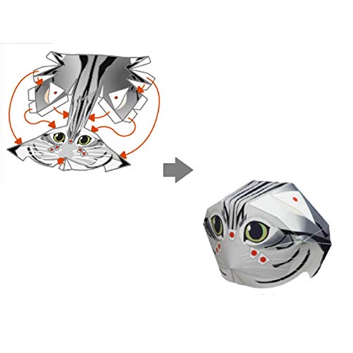 Quebra Cabeça 3D Animal Estimação Miniatura Gato Cabelo Curto Americano Colagem Papercraft - HAS BRA