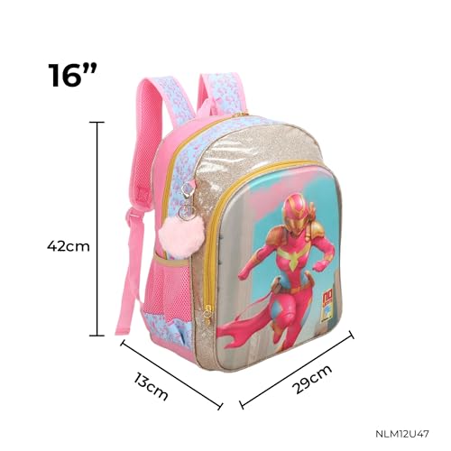 SANTINO, Mochila Infantil No Limits GirlHero by Santino Poliéster PINK NLM12U47