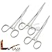 LAJA Imports 3Ã— Mosquito Hemostat Straight Forcep 5